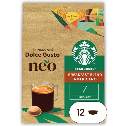 ネスカフェ ドルチェ グスト ネオ スターバックス ブレックファースト ブレンドの紙製コーヒーポッド